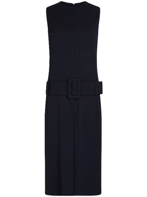 Patou Abito midi con cintura navy black Patou | DR1660103699NNAVY BLACK 699N